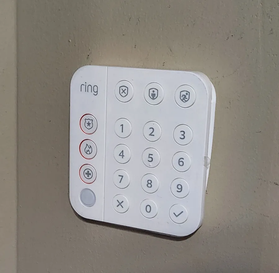 Alarm keypad installation